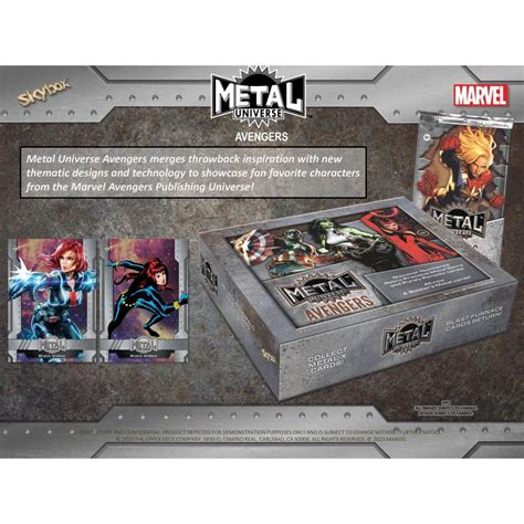 2024 upper deck marvel metal universe avengers hobby box|Marvel metal box.